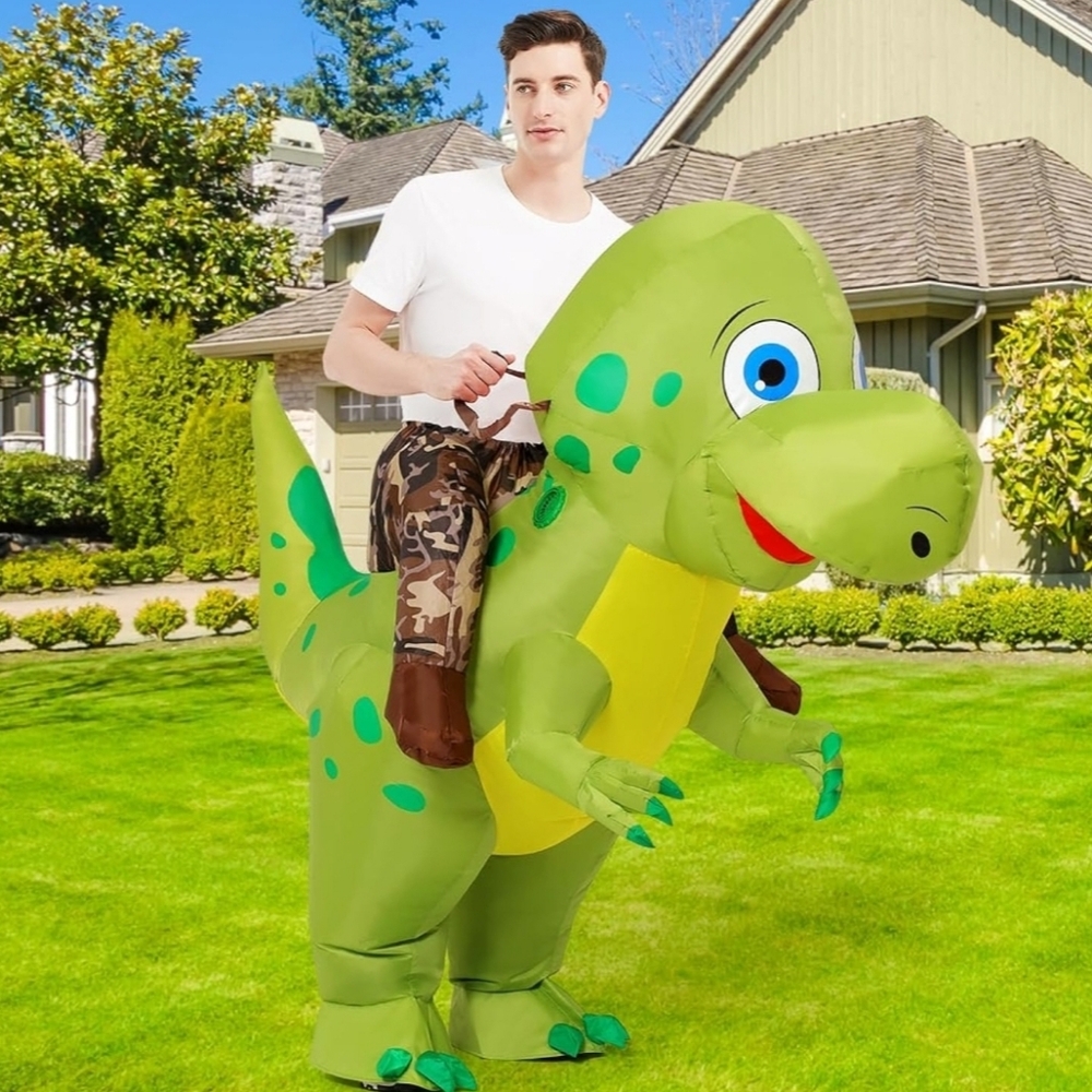 Inflatable Dinosaur Costume with Rider‎ OS